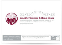 Iconic Barnyard Wedding Invitations