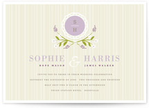 Sweet Stripe Wedding Invitations