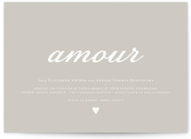 Amour Wedding Invitations