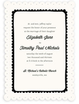 Simple Scallop Wedding Invitations
