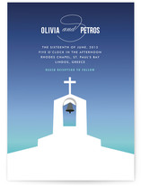 Mediterranean Stucco Wedding Invitations