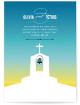 Mediterranean Stucco Wedding Invitations