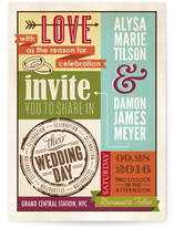 Eclectic Wedding Invitations
