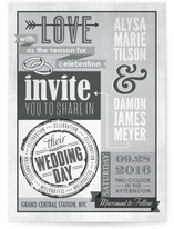 Eclectic Wedding Invitations