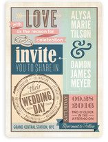 Eclectic Wedding Invitations