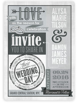 Eclectic Wedding Invitations