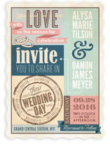 Eclectic Wedding Invitations