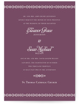 Ornamental Formal Wedding Invitations