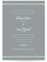Ornamental Formal Wedding Invitations