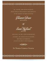 Ornamental Formal Wedding Invitations
