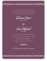 Ornamental Formal Wedding Invitations