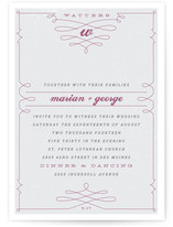 Mr. Watters Wedding Invitations