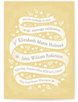 Ribbon + Field Wedding Invitations