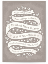 Ribbon + Field Wedding Invitations