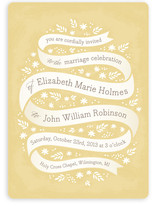 Ribbon + Field Wedding Invitations