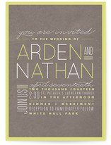 Neon Line Wedding Invitations