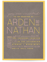 Neon Line Wedding Invitations
