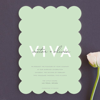 Viva Las Marriage Wedding Invitations