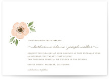 Painted Flower Wedding Invitations