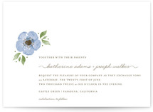 Painted Flower Wedding Invitations