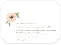 Painted Flower Wedding Invitations