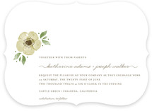 Painted Flower Wedding Invitations