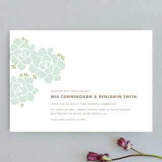 Sunday Succulent Wedding Invitations