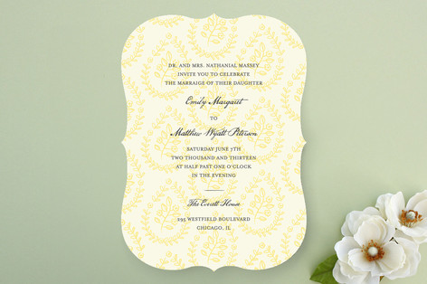 Print Block Wedding Invitations