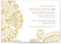 Modern Mehndi Wedding Invitations