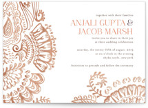 Modern Mehndi Wedding Invitations