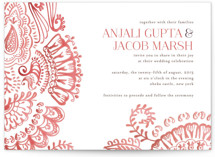 Modern Mehndi Wedding Invitations