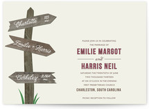 Wedding This Way Wedding Invitations