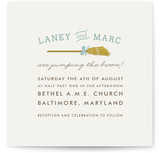 Simple Broom Wedding Invitations
