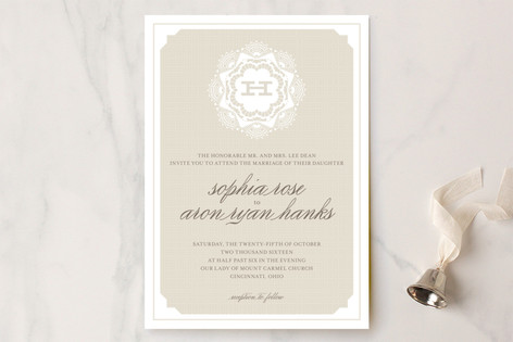 Grand Lace Wedding Invitations