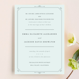 All About Archer Wedding Invitations