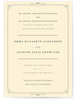 Simple Deco Wedding Invitations