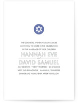 Modern Star Wedding Invitations