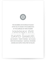 Modern Star Wedding Invitations