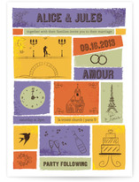 Paris Doodles Wedding Invitations