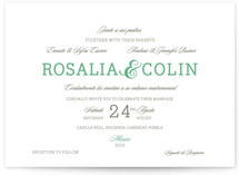 Traditional Tequila Wedding Invitations