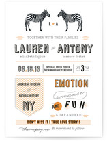 The Zebras Wedding Invitations