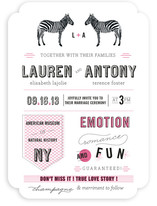 The Zebras Wedding Invitations