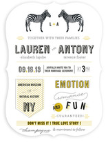 The Zebras Wedding Invitations