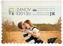 Something Old and Something New Wedding Invitations