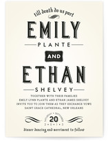 Delightfully Dark Wedding Invitations