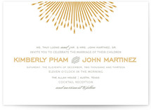 Glam Burst Wedding Invitations