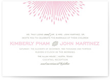 Glam Burst Wedding Invitations