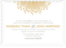Glam Burst Wedding Invitations