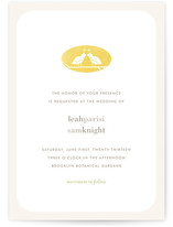 Kissing Quails Wedding Invitations