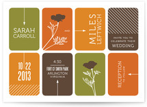 Modern Blocks Wedding Invitations